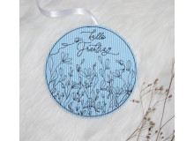 Stickdatei - Blumenwiese Kreis Doodle 2